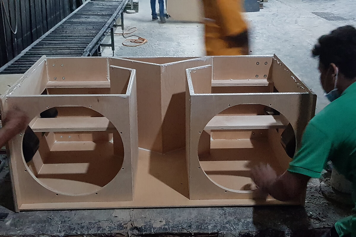 OEM speaker cabinet design and product development at Ezcom pro audio manufacturer Malaysia